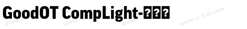 GoodOT CompLight字体转换